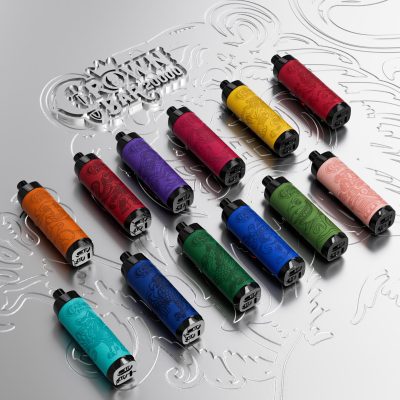 AL FAKHER CROWN BAR 20K(20000) Puffs 30ML E-liquid LCD Screen Leather Wrap 850mAh Type-C Battery Disposable Vape