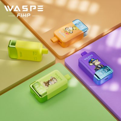 WASPE Double Flavor 40000 (40K Puffs) Smart LED Display 2% And 5% Nicotine 36mL e-liquid 850mAh rechargeable battery Disposable Vape
