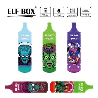 ELF BOX RGB 14K(14000) Puffs PRO 25ml e-liquid Type-C rechargeable 0% 2% 3% 5% Nicotine Disposable Vape Pen