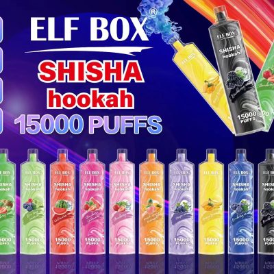ELF BOX LS 15K(15000) Puffs Shisha Hookah Rechargeable 26ml e-juice 2% 5% Nicotine Type-C charging Disposable Vape