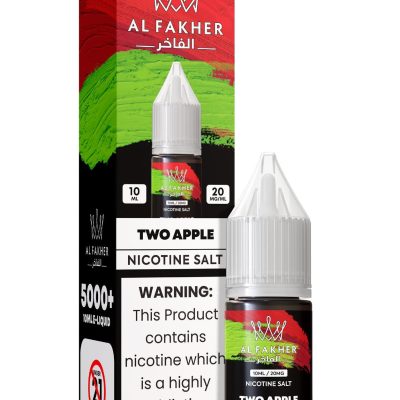 TWO APPLE 20MG Strengths 10ML 5000+ Nic Salt E-LIQUIDS by Al Fakher