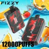 Fizzy Pandora 12K (12000) Puffs 20ML E-liquid LCD display Mesh Coil 650 mAh Battery 2% 5% Nicotine 12flavors Disposable Vape