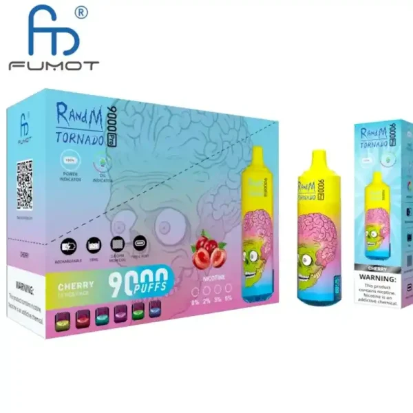 RandM Tornado 9K (9000) Puffs 850mAh Battery 18ml E-juice 2% 5% Nicotine RGB Light Disposable Vape 16 RandM Tornado 9K (9000) Puffs 850mAh Battery 18ml E-juice 2% 5% Nicotine RGB Light Disposable Vape