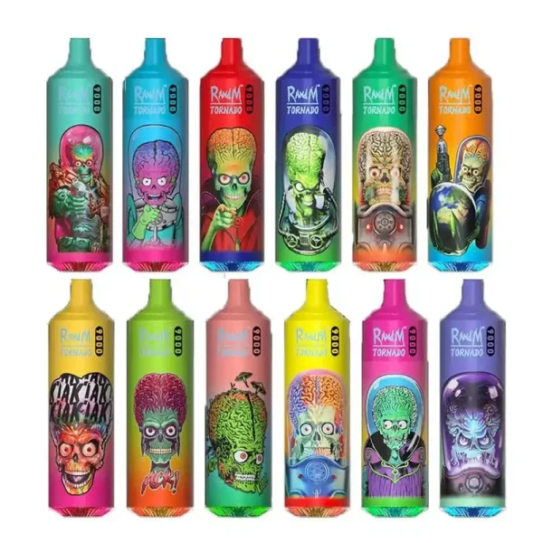 RandM Tornado 9K (9000) Puffs 850mAh Battery 18ml E-juice 2% 5% Nicotine RGB Light Disposable Vape 1 RandM Tornado 9K (9000) Puffs 850mAh Battery 18ml E-juice 2% 5% Nicotine RGB Light Disposable Vape