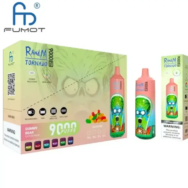 RandM Tornado 9K (9000) Puffs 850mAh Battery 18ml E-juice 2% 5% Nicotine RGB Light Disposable Vape 18 RandM Tornado 9K (9000) Puffs 850mAh Battery 18ml E-juice 2% 5% Nicotine RGB Light Disposable Vape