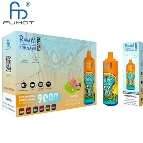 RandM Tornado 9K (9000) Puffs 850mAh Battery 18ml E-juice 2% 5% Nicotine RGB Light Disposable Vape 19 RandM Tornado 9K (9000) Puffs 850mAh Battery 18ml E-juice 2% 5% Nicotine RGB Light Disposable Vape