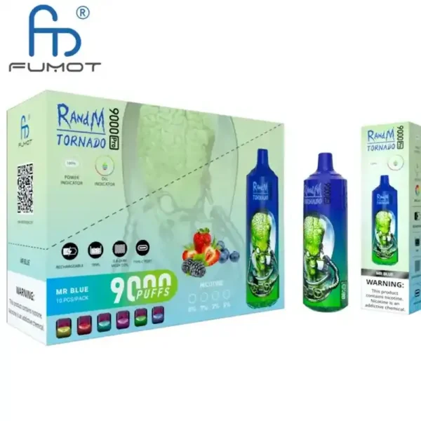 RandM Tornado 9K (9000) Puffs 850mAh Battery 18ml E-juice 2% 5% Nicotine RGB Light Disposable Vape 21 RandM Tornado 9K (9000) Puffs 850mAh Battery 18ml E-juice 2% 5% Nicotine RGB Light Disposable Vape