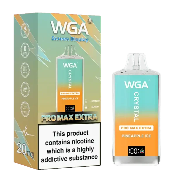 WGA Crystal Pro Max Extra 15K (15000) Puffs Adjustable Airflow 650mAh Battery Type-C Charging 20ml Capacity 2% 5% Nicotine Disposable Vape 15 WGA Crystal Pro Max Extra 15K (15000) Puffs Adjustable Airflow 650mAh Battery Type-C Charging 20ml Capacity 2% 5% Nicotine Disposable Vape