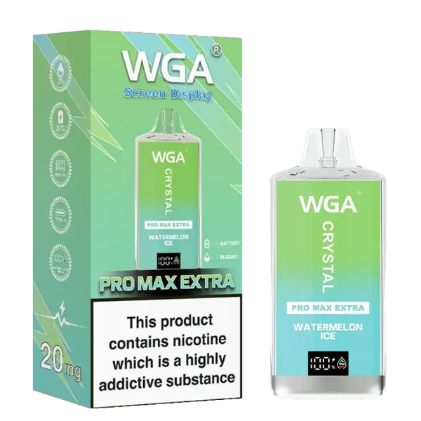 WGA Crystal Pro Max Extra 15K (15000) Puffs Adjustable Airflow 650mAh Battery Type-C Charging 20ml Capacity 2% 5% Nicotine Disposable Vape 24 WGA Crystal Pro Max Extra 15K (15000) Puffs Adjustable Airflow 650mAh Battery Type-C Charging 20ml Capacity 2% 5% Nicotine Disposable Vape