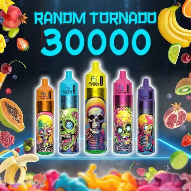 24hvape.net RANDM Fumot Tornado 30K(300000) Puffs Music Lighting 2% 5% Nicotine Type-C Charging 30mL of E-liquid Disposable Vape