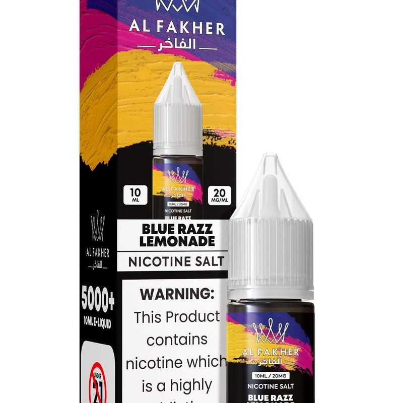 24hvape.net Blue Razz Lemonade 20MG Strengths 10ML 5000+ Nic Salt E-LIQUIDS by Al Fakher